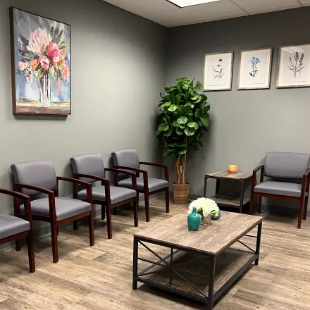 The waiting room of our Warren, NJ vein clinic